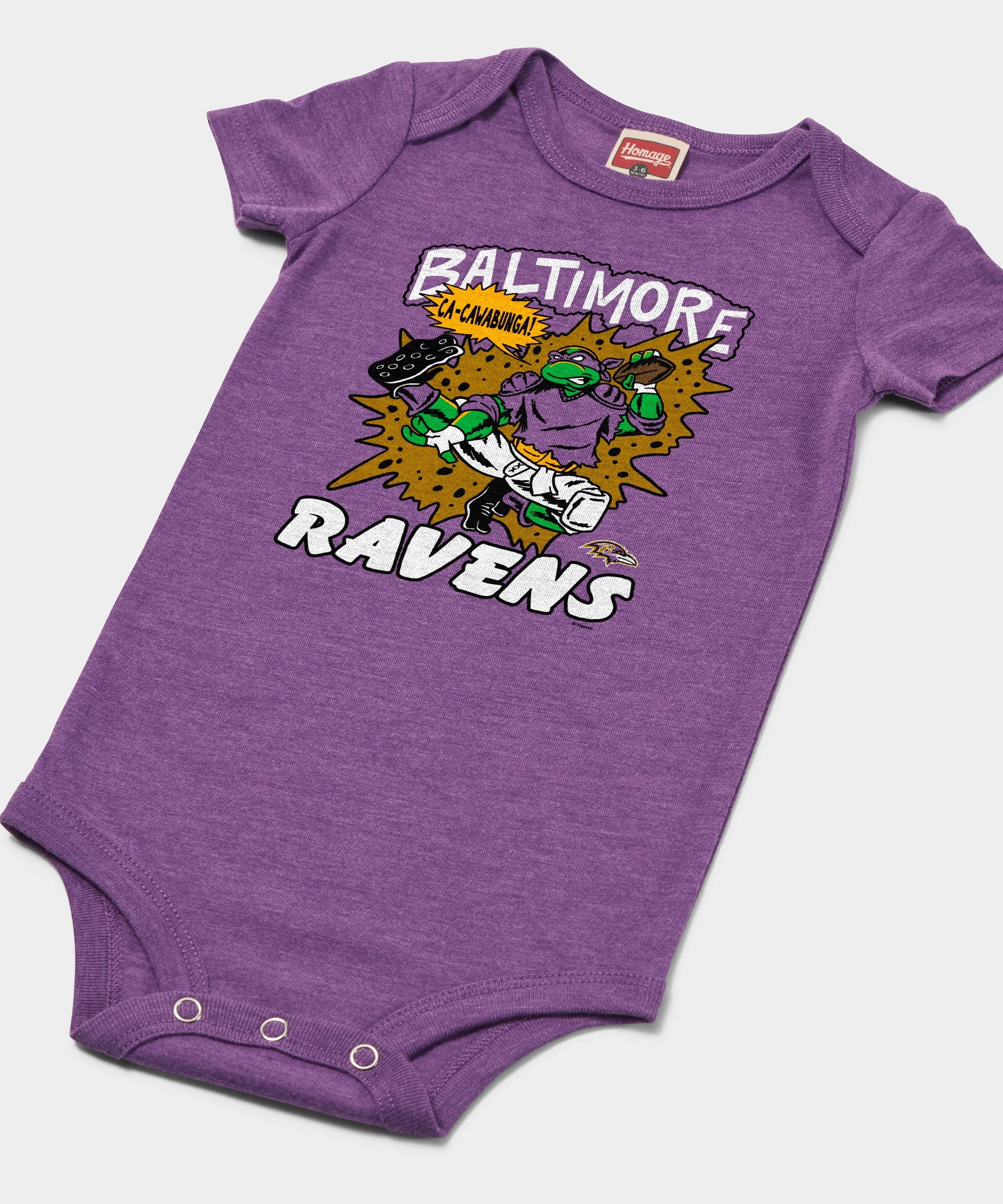 TMNT Donatello x Baltimore Ravens Baby One Piece - Image 2