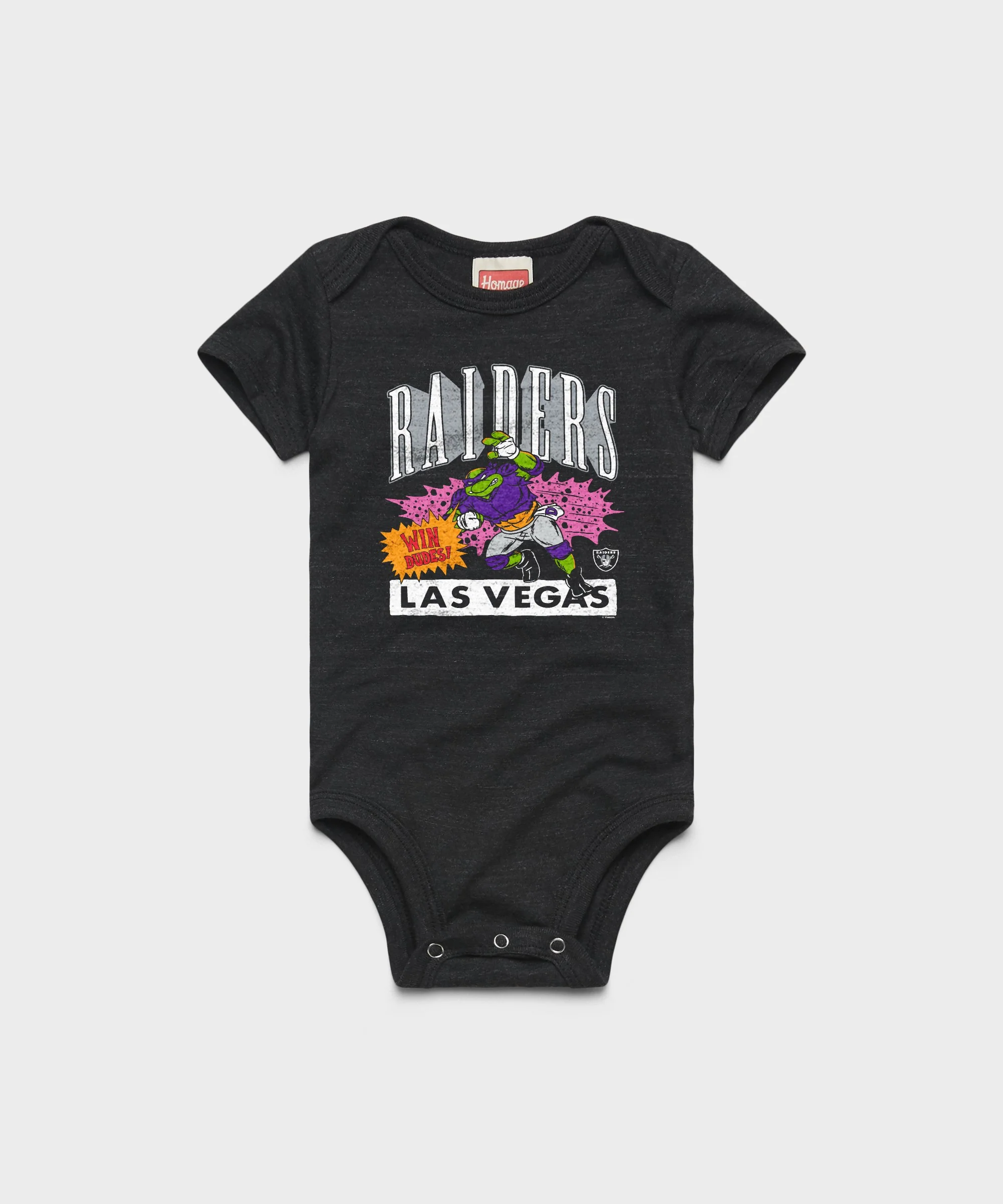 TMNT Donatello x Las Vegas Raiders Baby One Piece