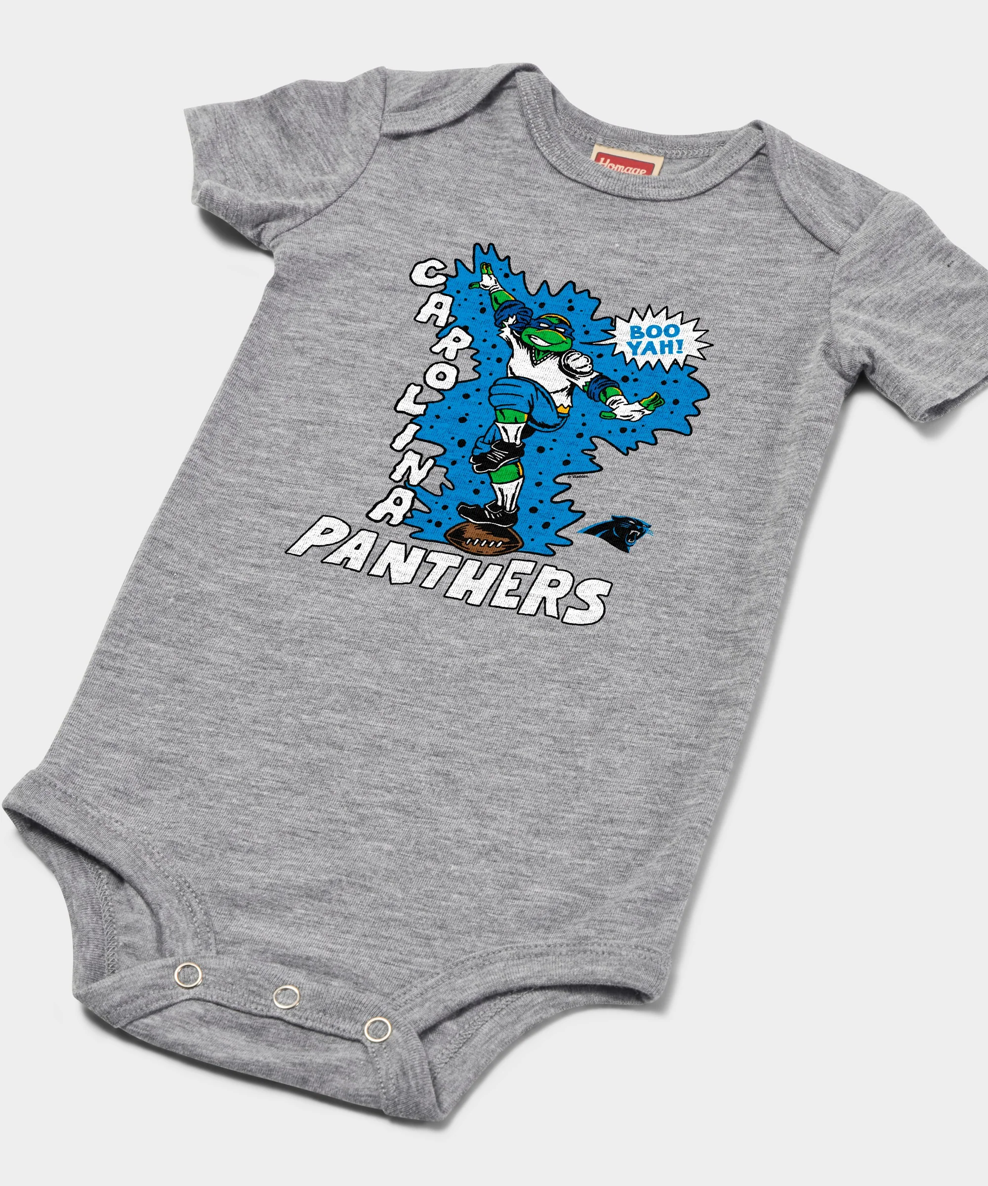 TMNT Leonardo x Carolina Panthers Baby One Piece - Image 2