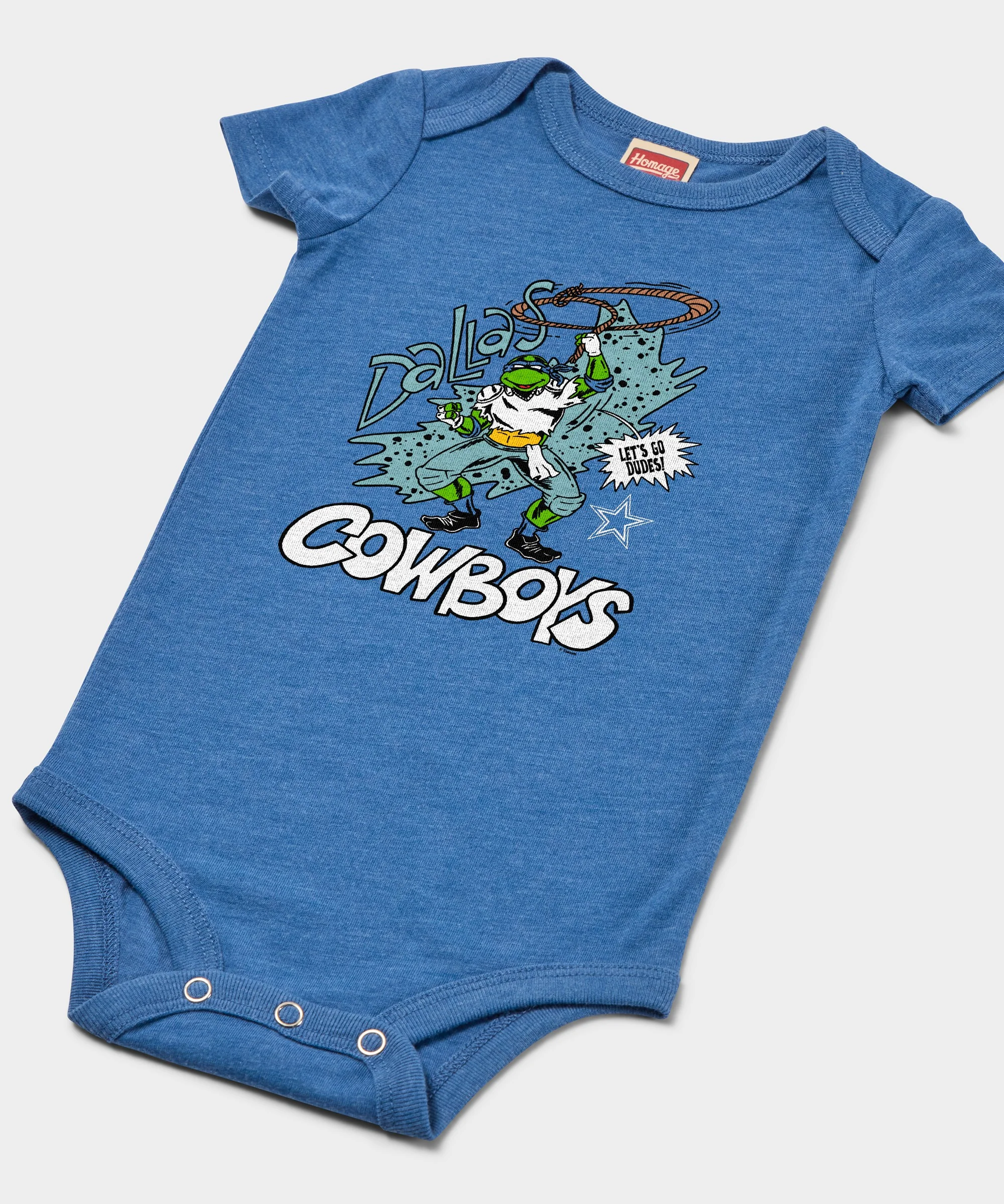 TMNT Leonardo x Dallas Cowboys Baby One Piece - Image 2