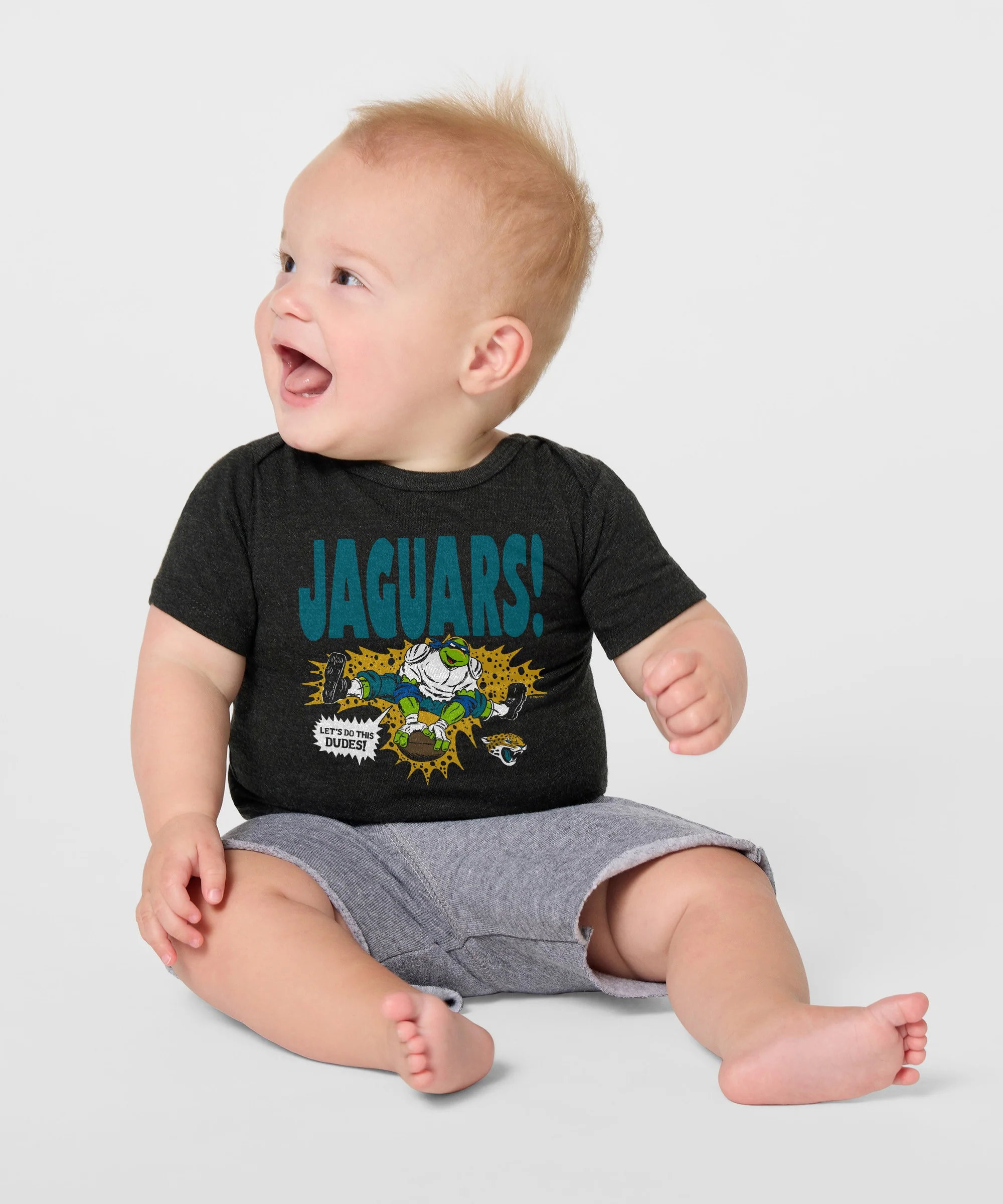 TMNT Leonardo x Jacksonville Jaguars Baby One Piece - Image 3