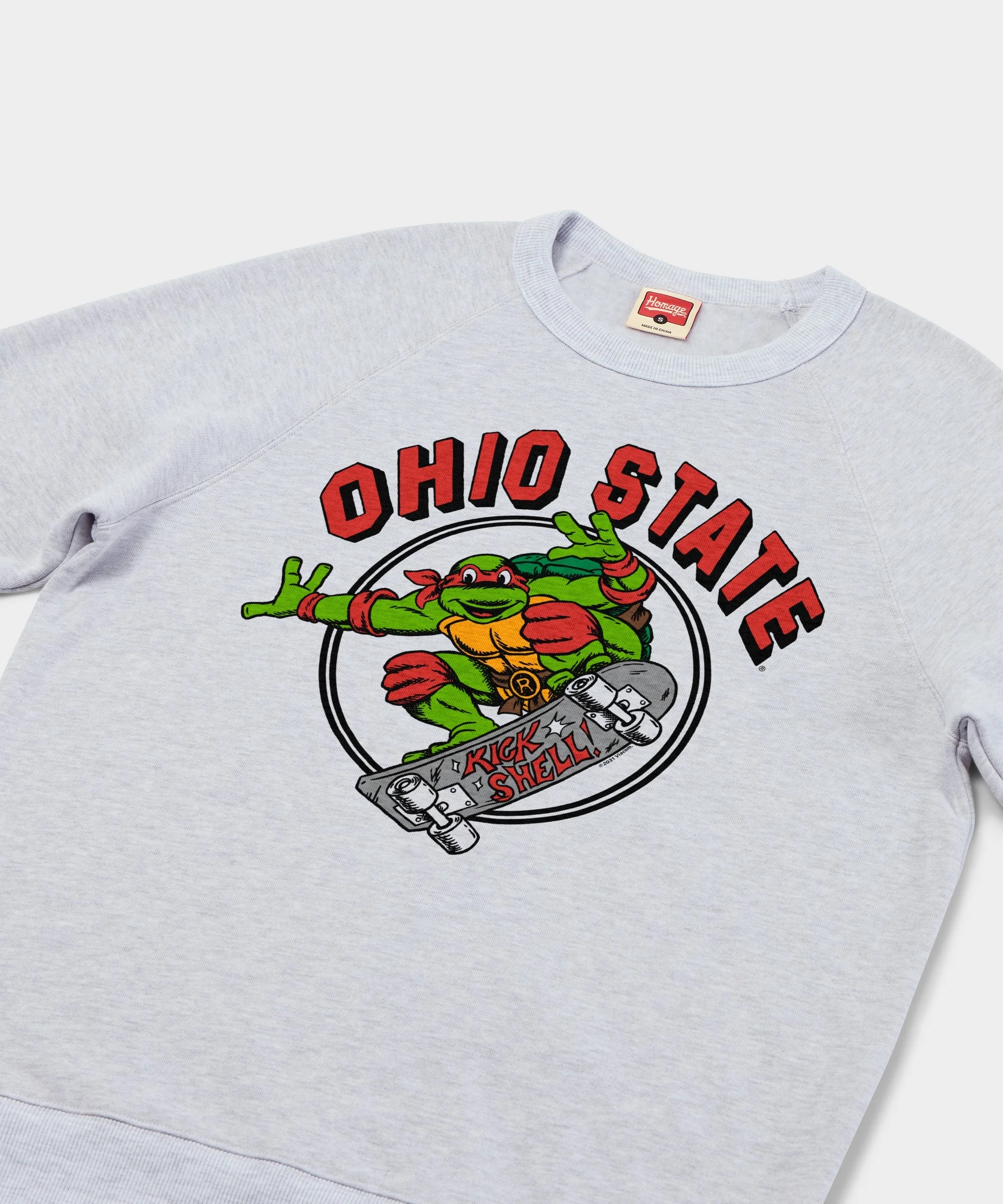 TMNT Raphael x Ohio State Kick Shell Crewneck - Image 2