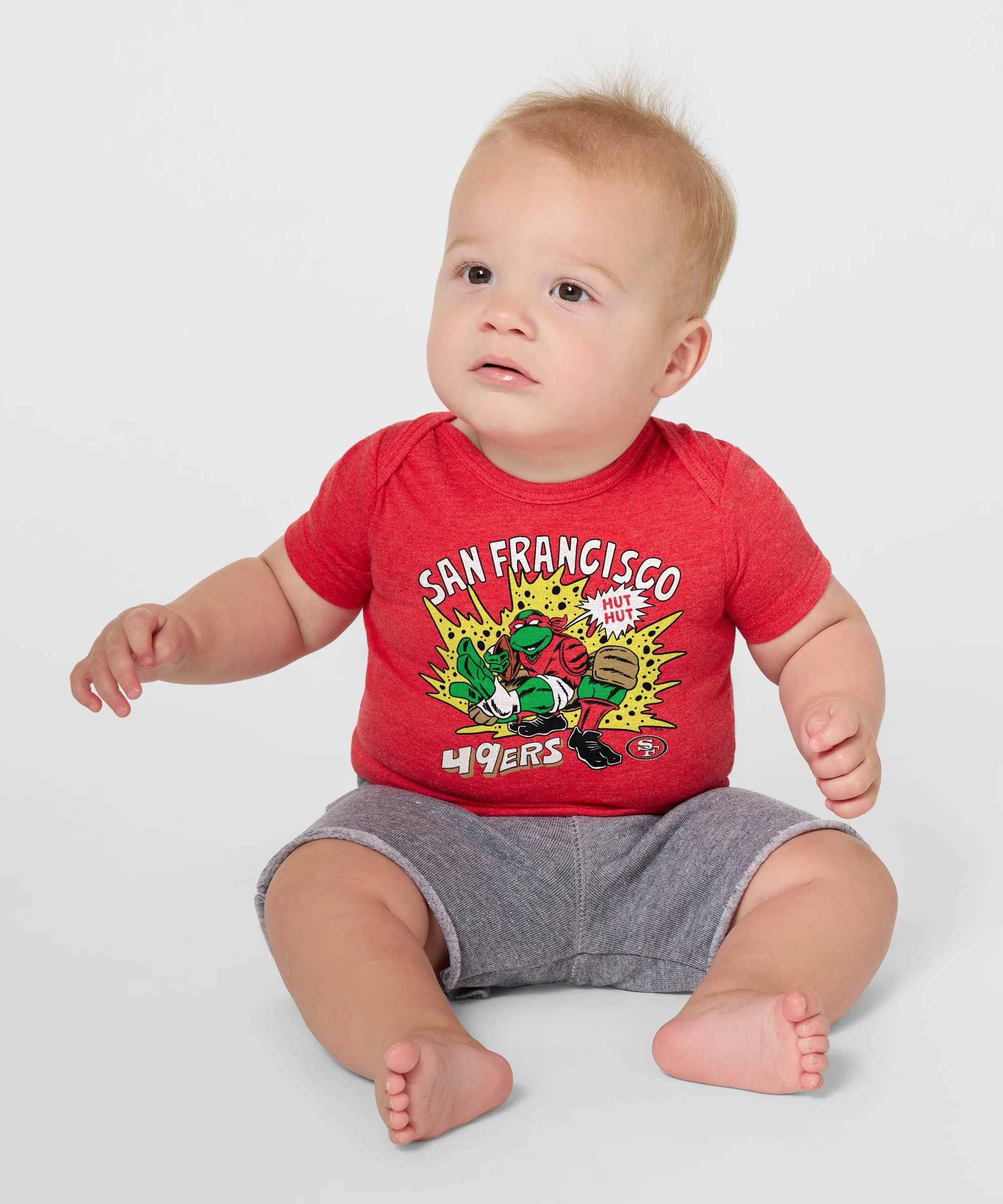 TMNT Raphael x San Francisco 49ers Baby One Piece - Image 3