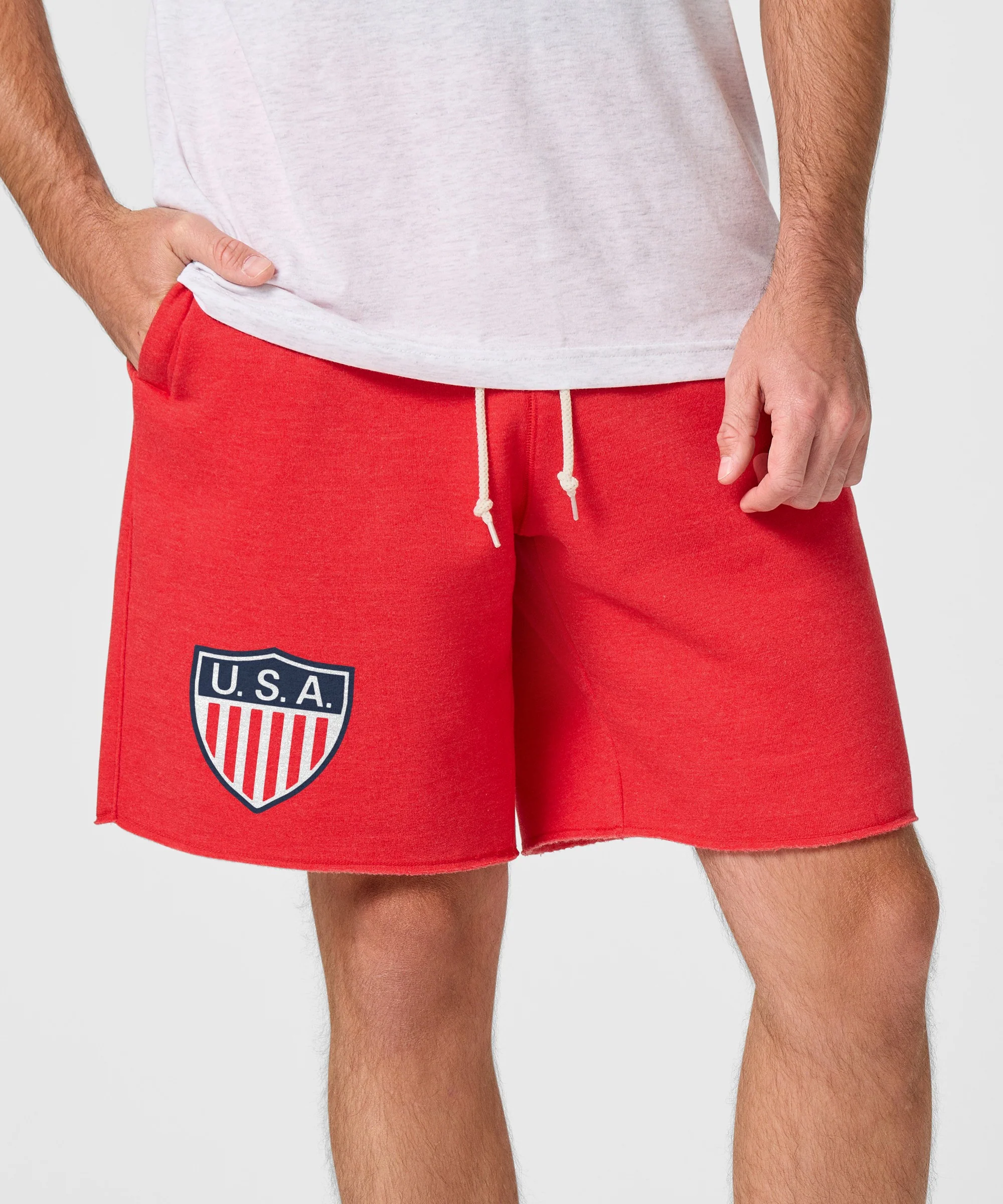 US Soccer 1950 Crest Sweat Shorts - Image 3