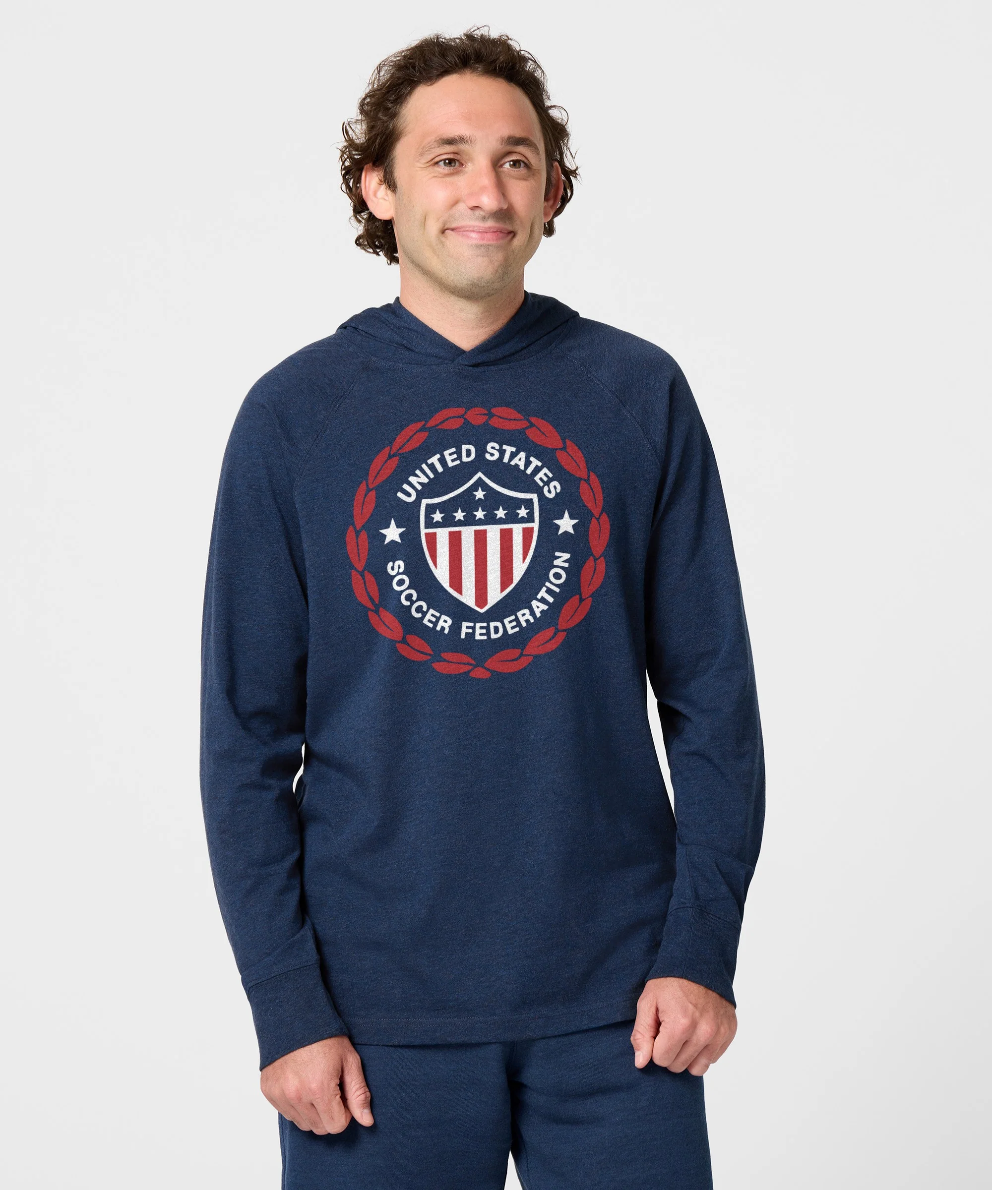 US Soccer 1986 Crest Lightweight Hoodie - Image 3