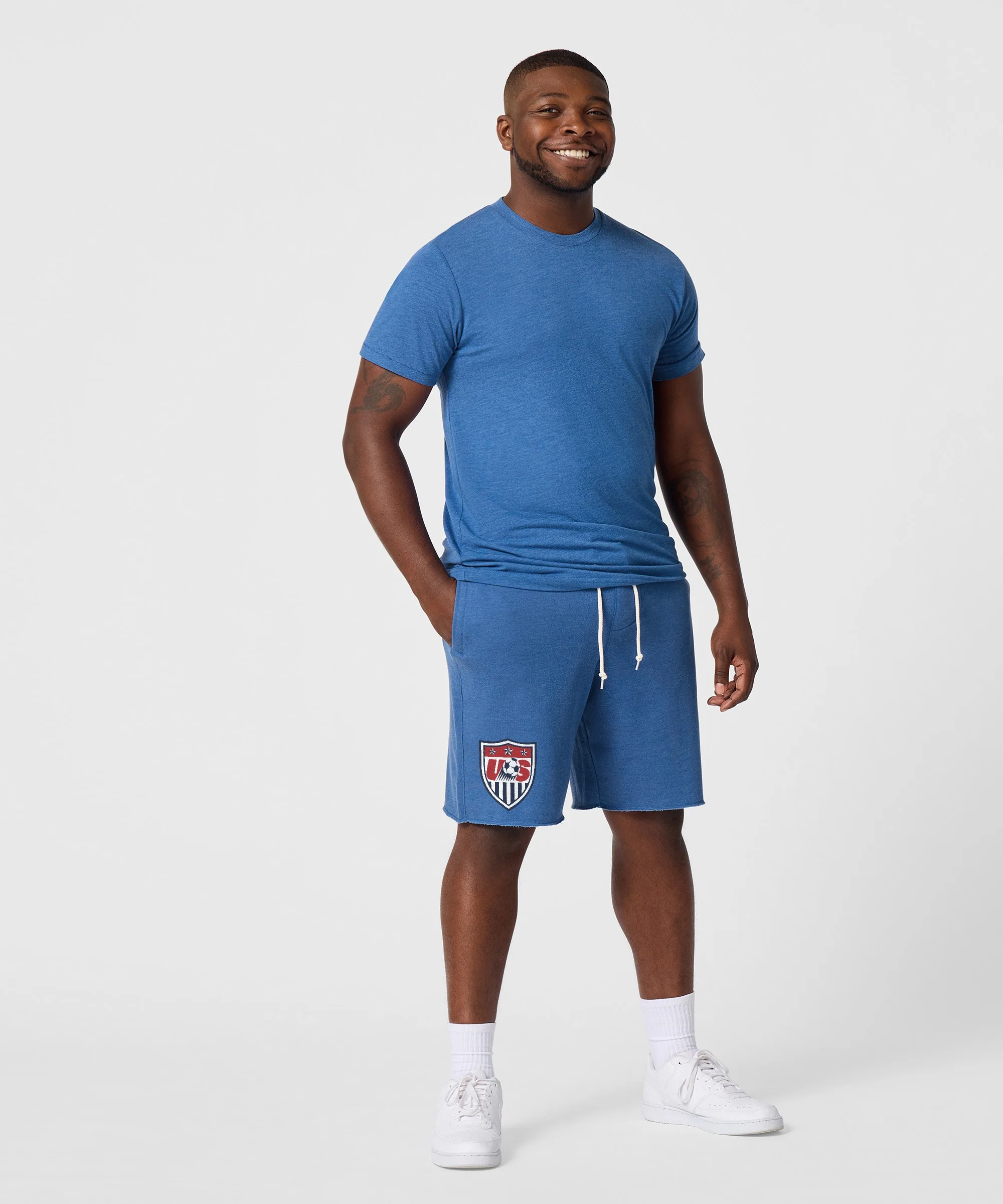 US Soccer 1995 Crest Sweat Shorts - Image 5