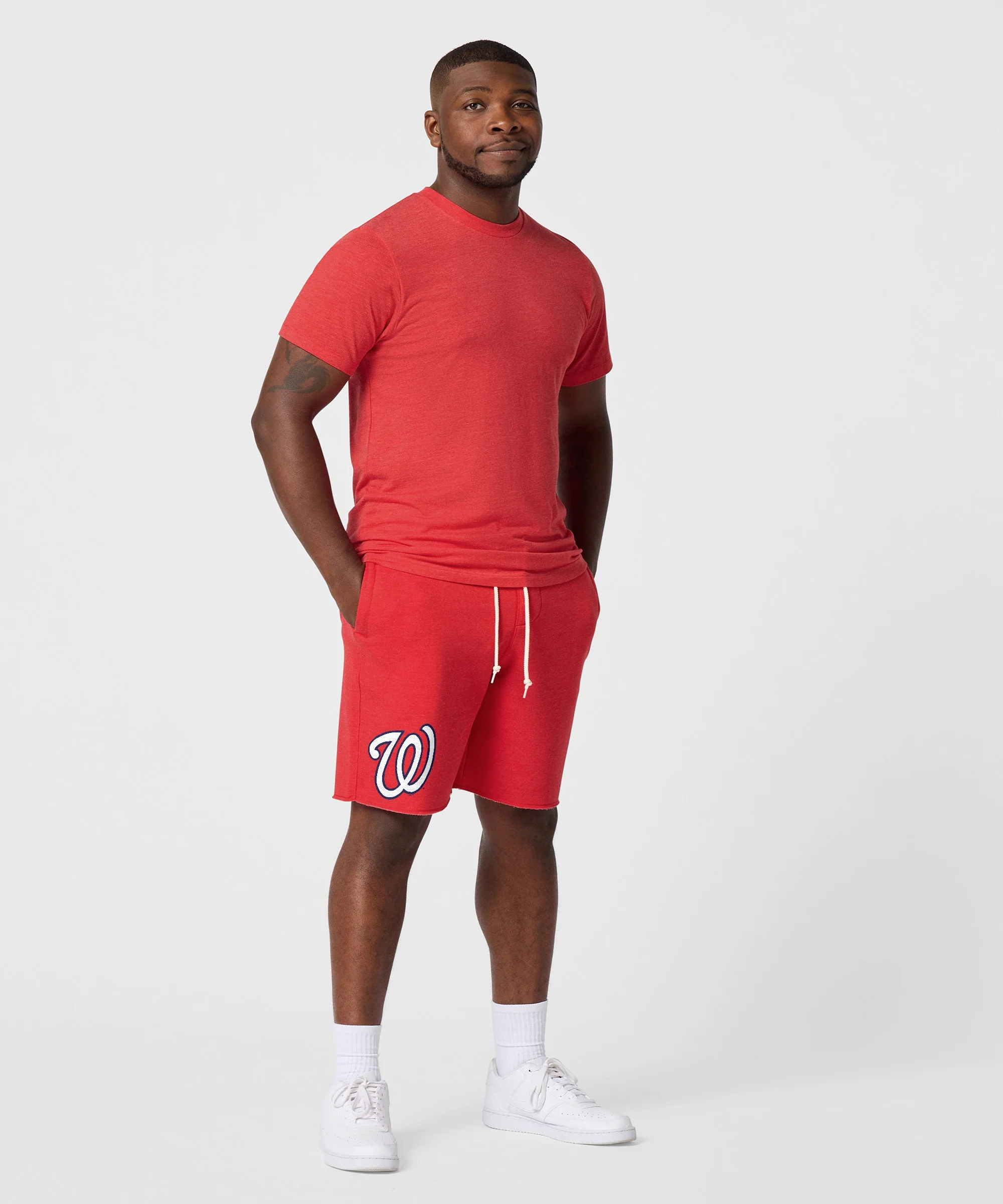 Washington Nationals Cap Logo '24 Sweat Shorts - Image 5