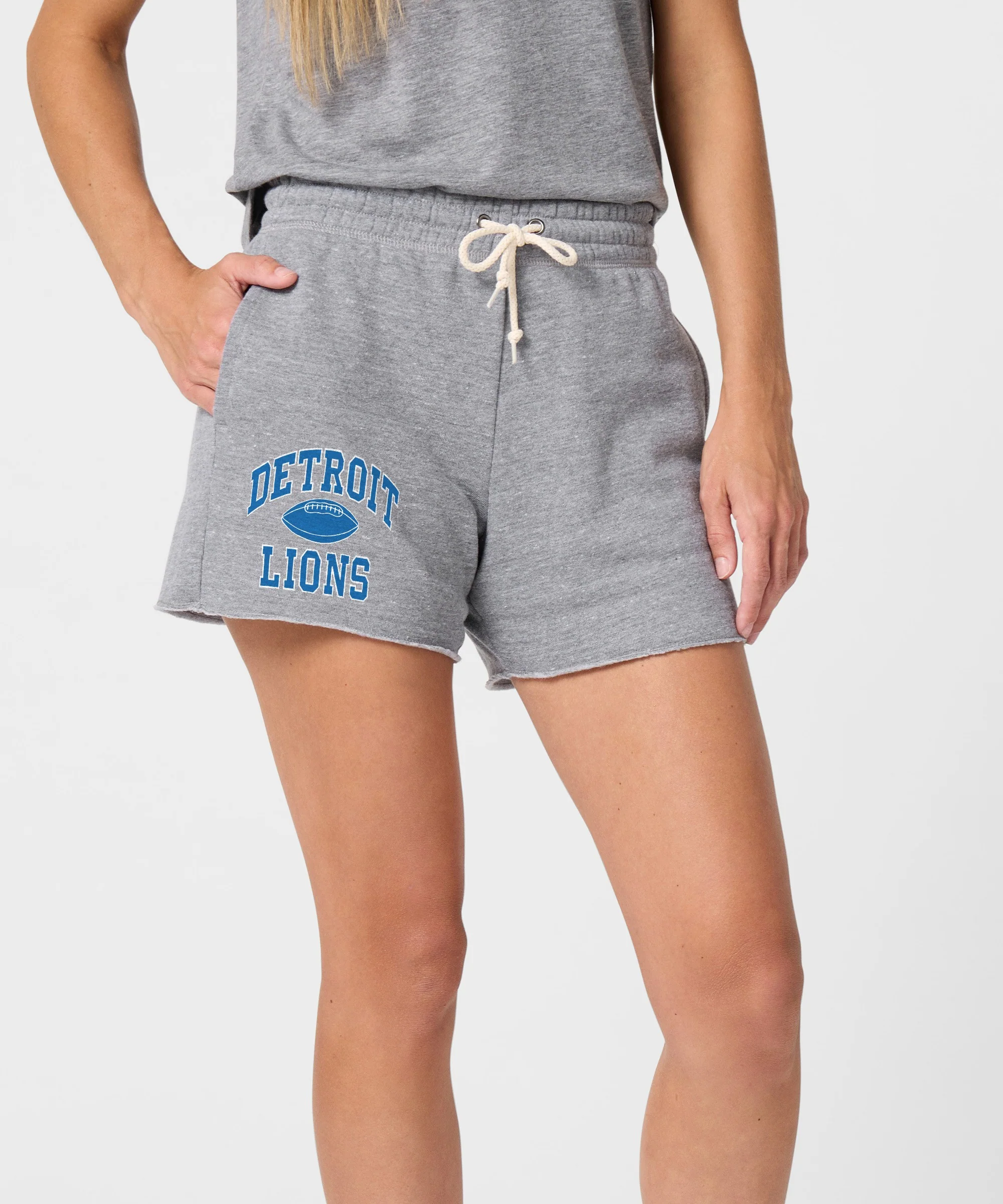 Women's Detroit Lions Gridiron Sweat Shorts - Image 3