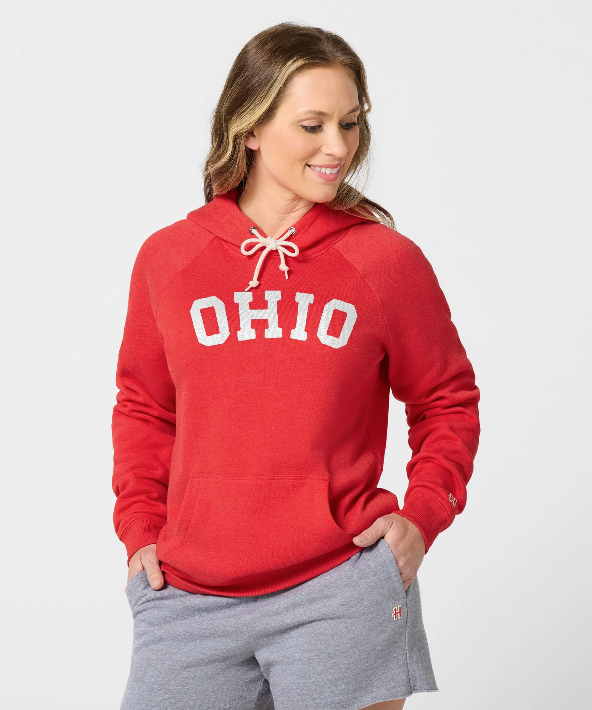 Women's Jesse Owens Block Ohio Hoodie - Image 3