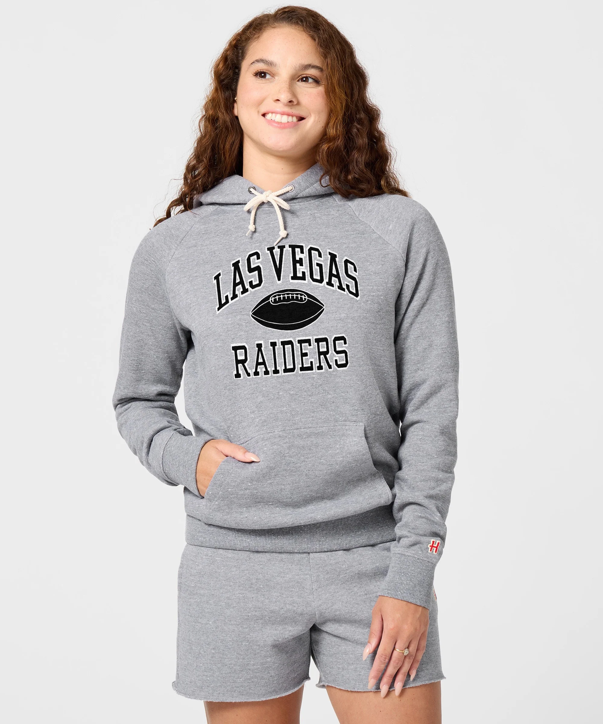 Women's Las Vegas Raiders Gridiron Hoodie - Image 3