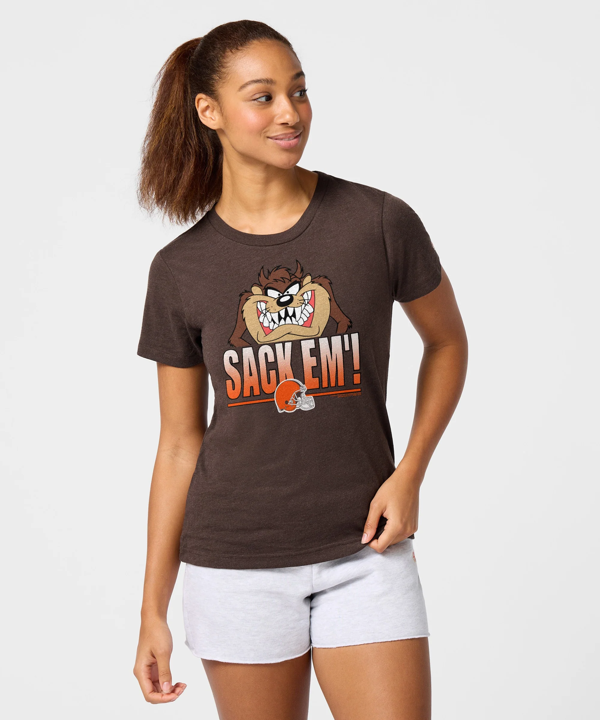 Women's Looney Tunes Taz Sack Em' x Cleveland Browns - Image 3