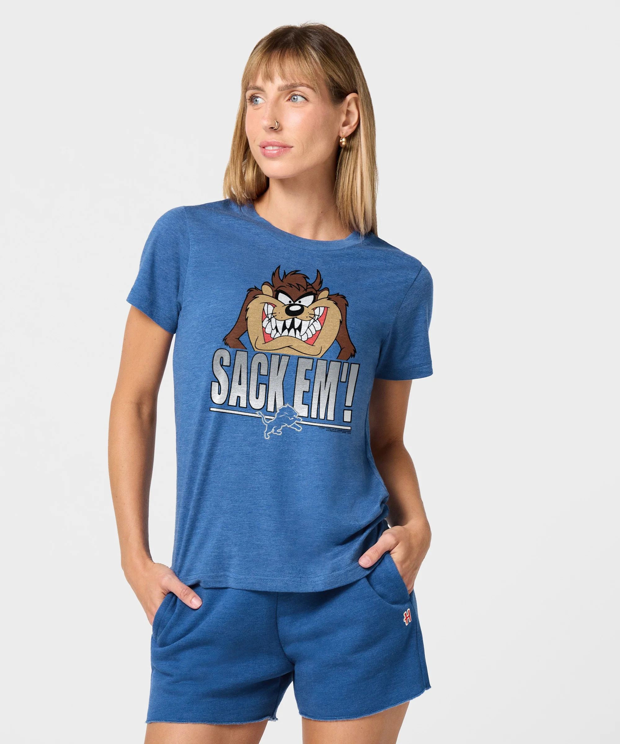 Women's Looney Tunes Taz Sack Em' x Detroit Lions - Image 3