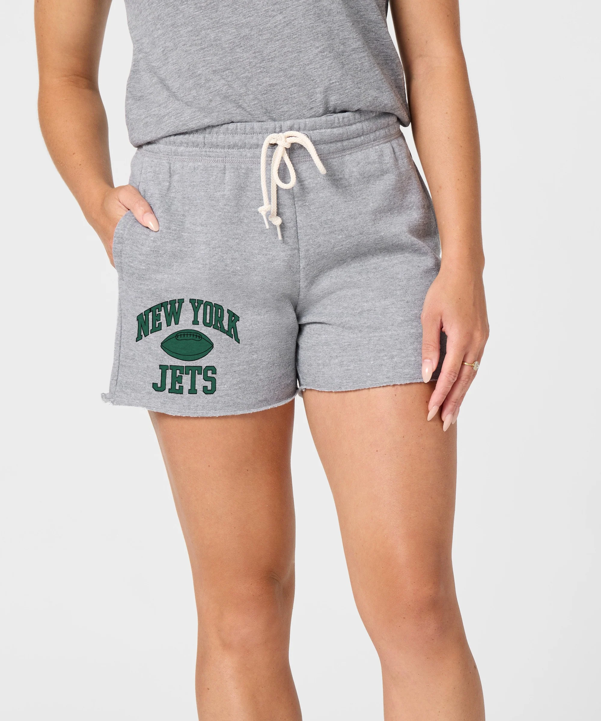 Women's New York Jets Gridiron Sweat Shorts - Image 3