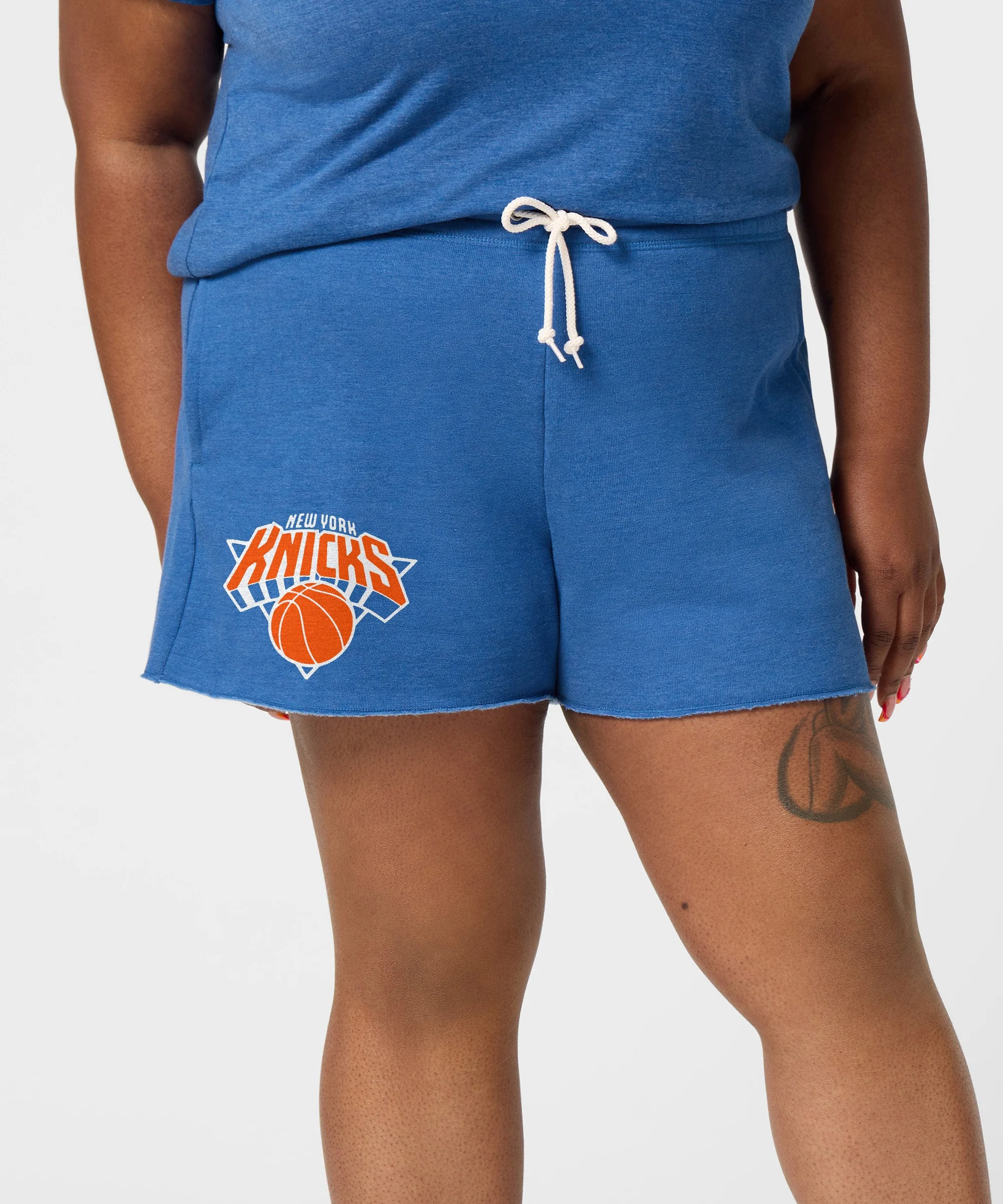 Women's New York Knicks Logo Sweat Shorts - Image 3