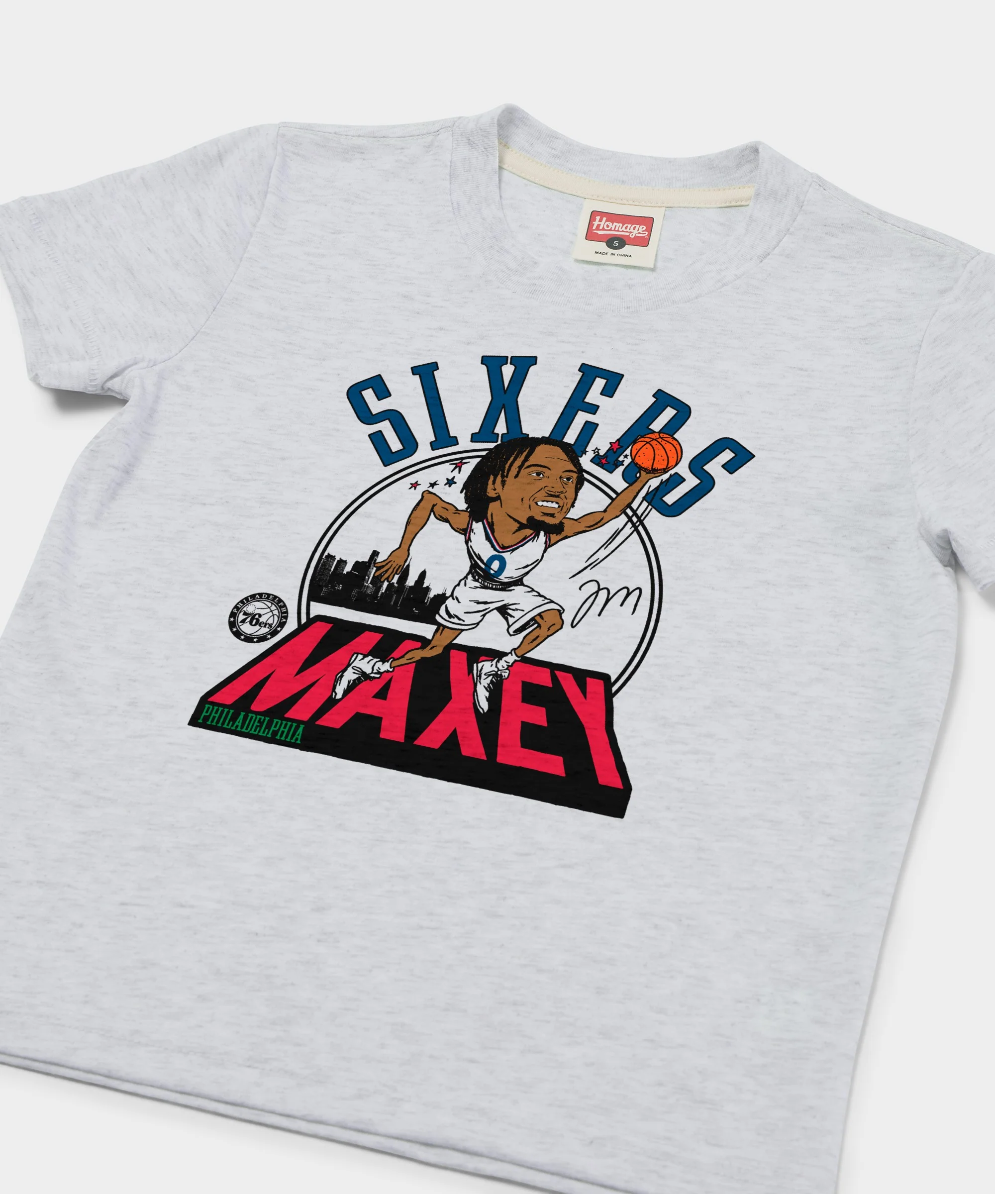 Youth 76ers Tyrese Maxey Signature City Edition 2024 - Image 2