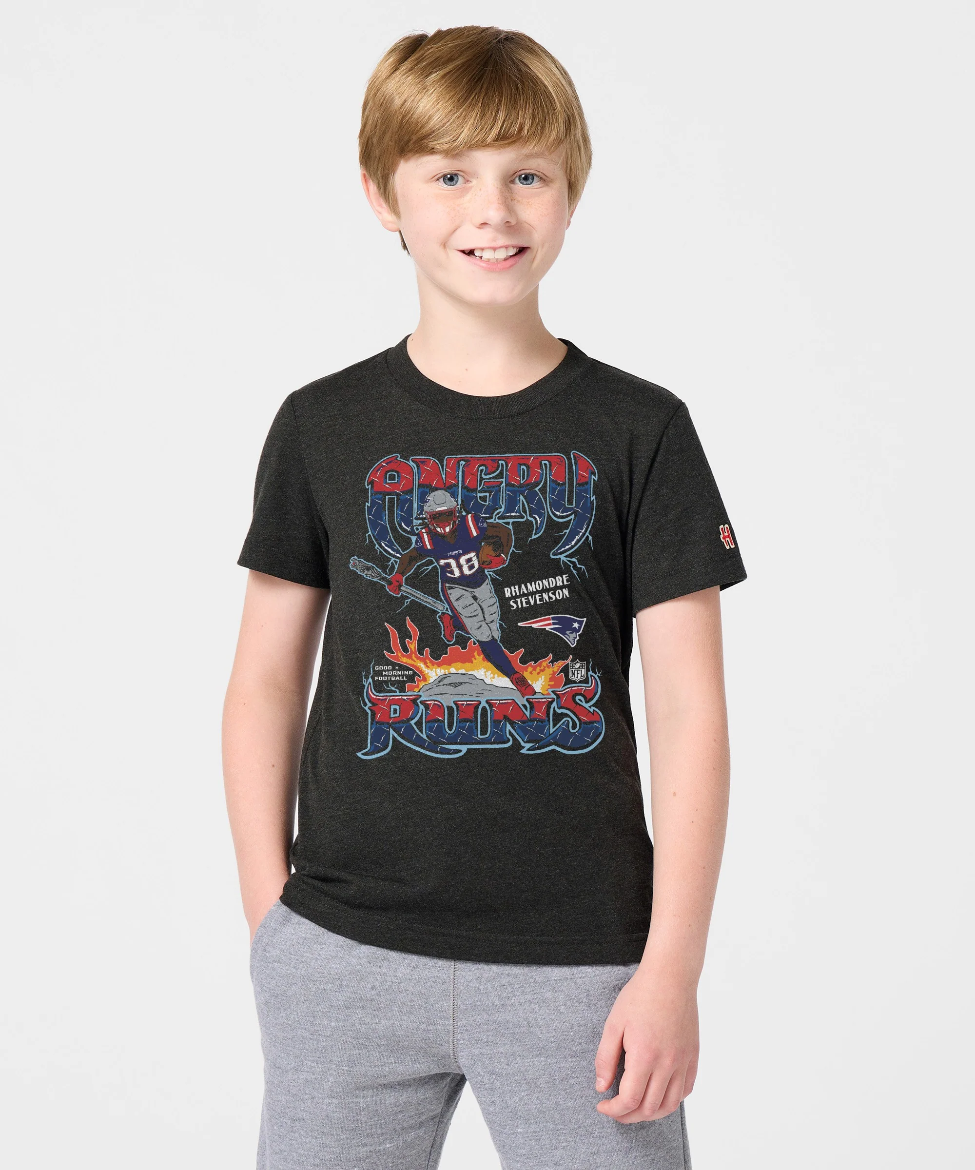 Youth Angry Runs 2024 Patriots Rhamondre Stevenson - Image 3