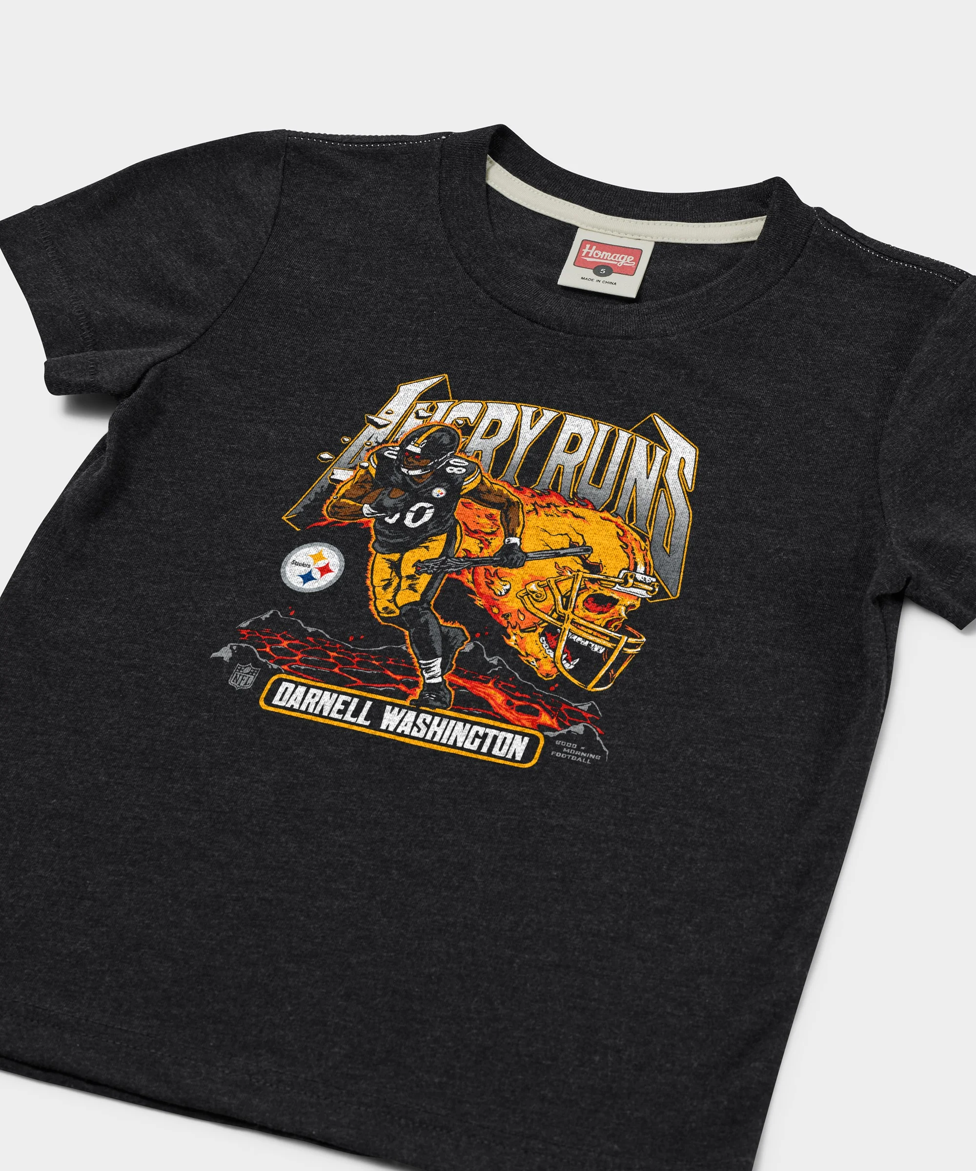 Youth Angry Runs 2025 Steelers Darnell Washington - Image 2