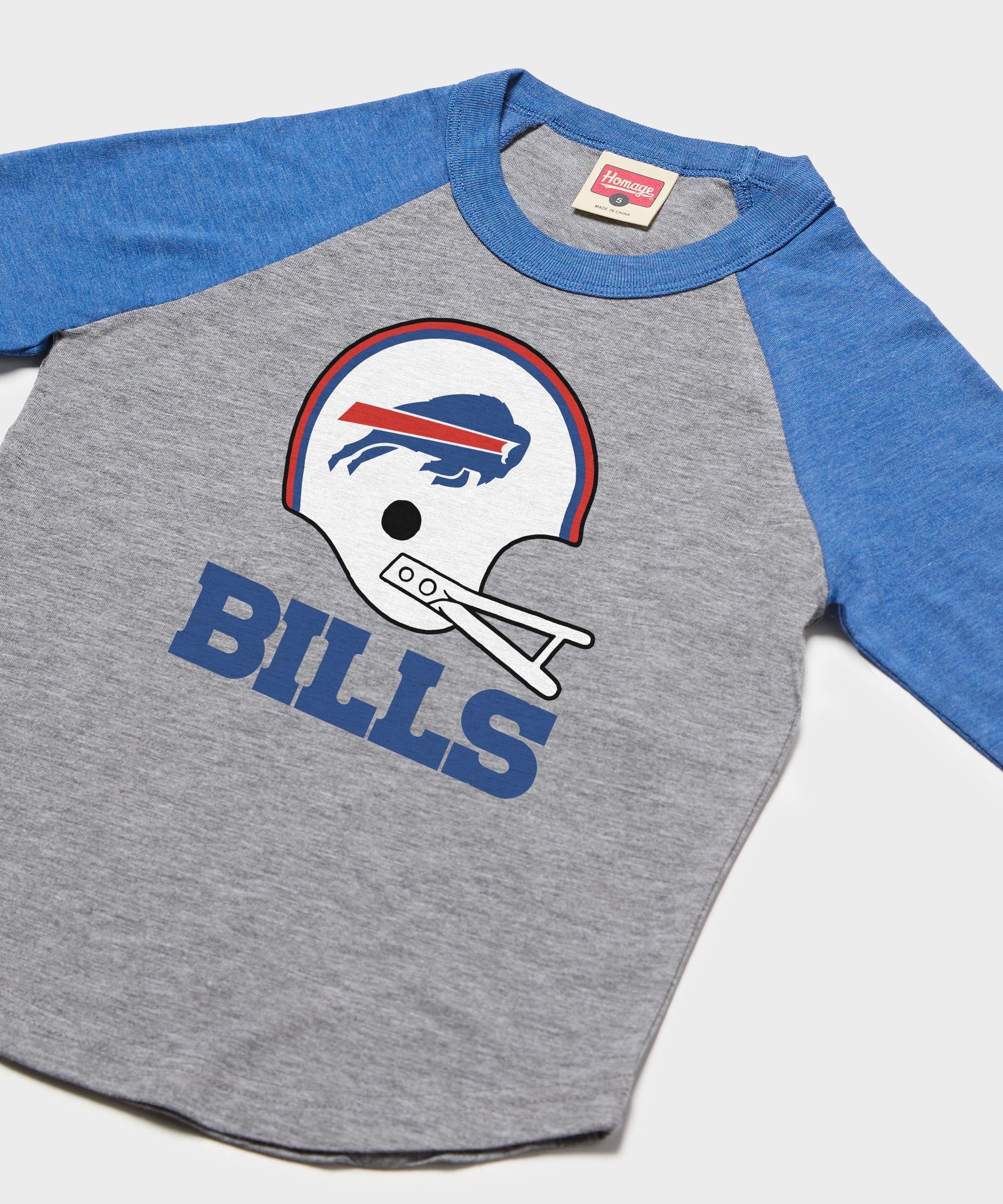 Youth Buffalo Bills Big Helmet Raglan - Image 2