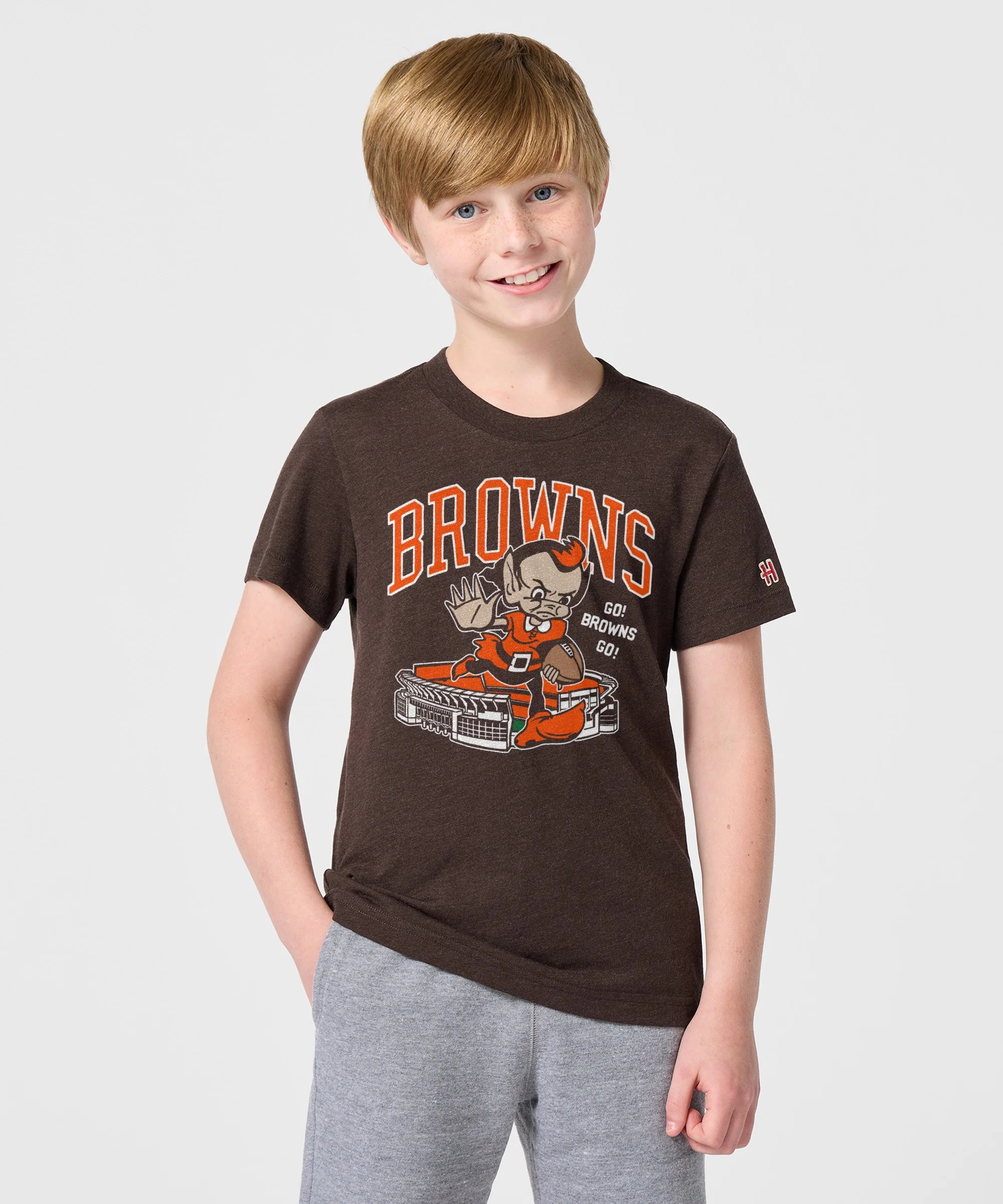 Youth Cleveland Browns Brownie Stiff Arm Stadium - Image 3