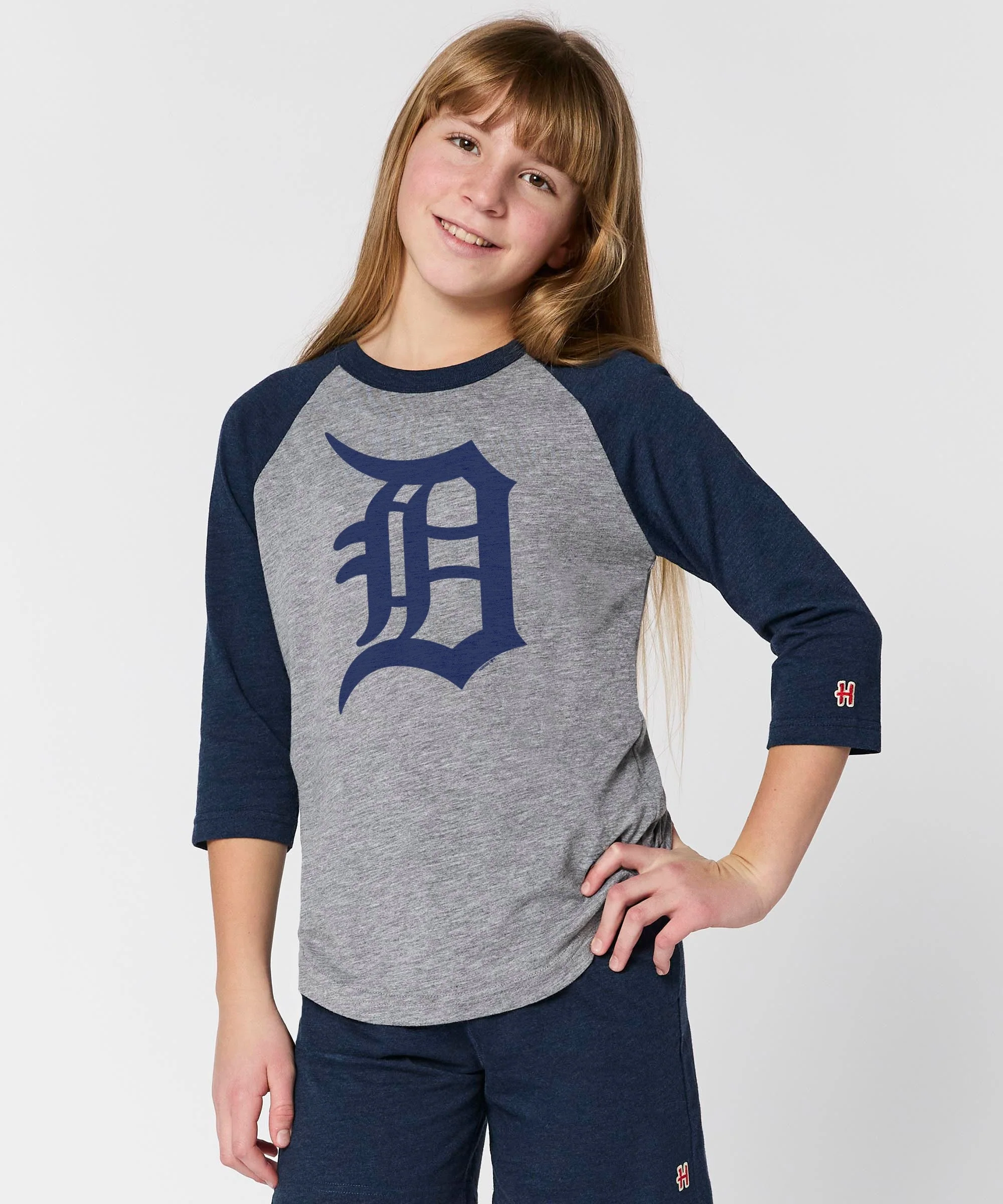 Youth Detroit Tigers Jersey Logo '18 Raglan - Image 3
