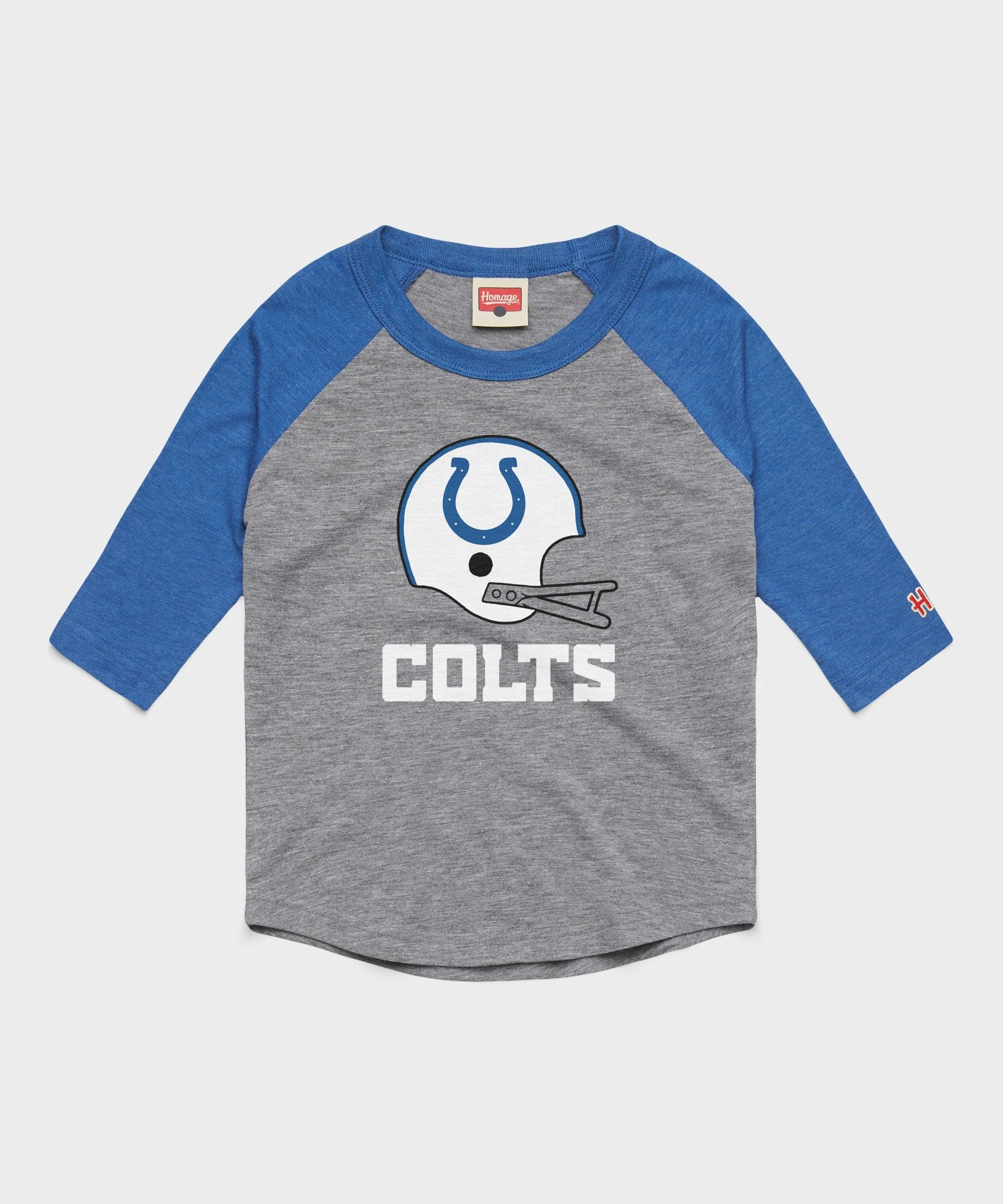 Youth Indianapolis Colts Big Helmet Raglan