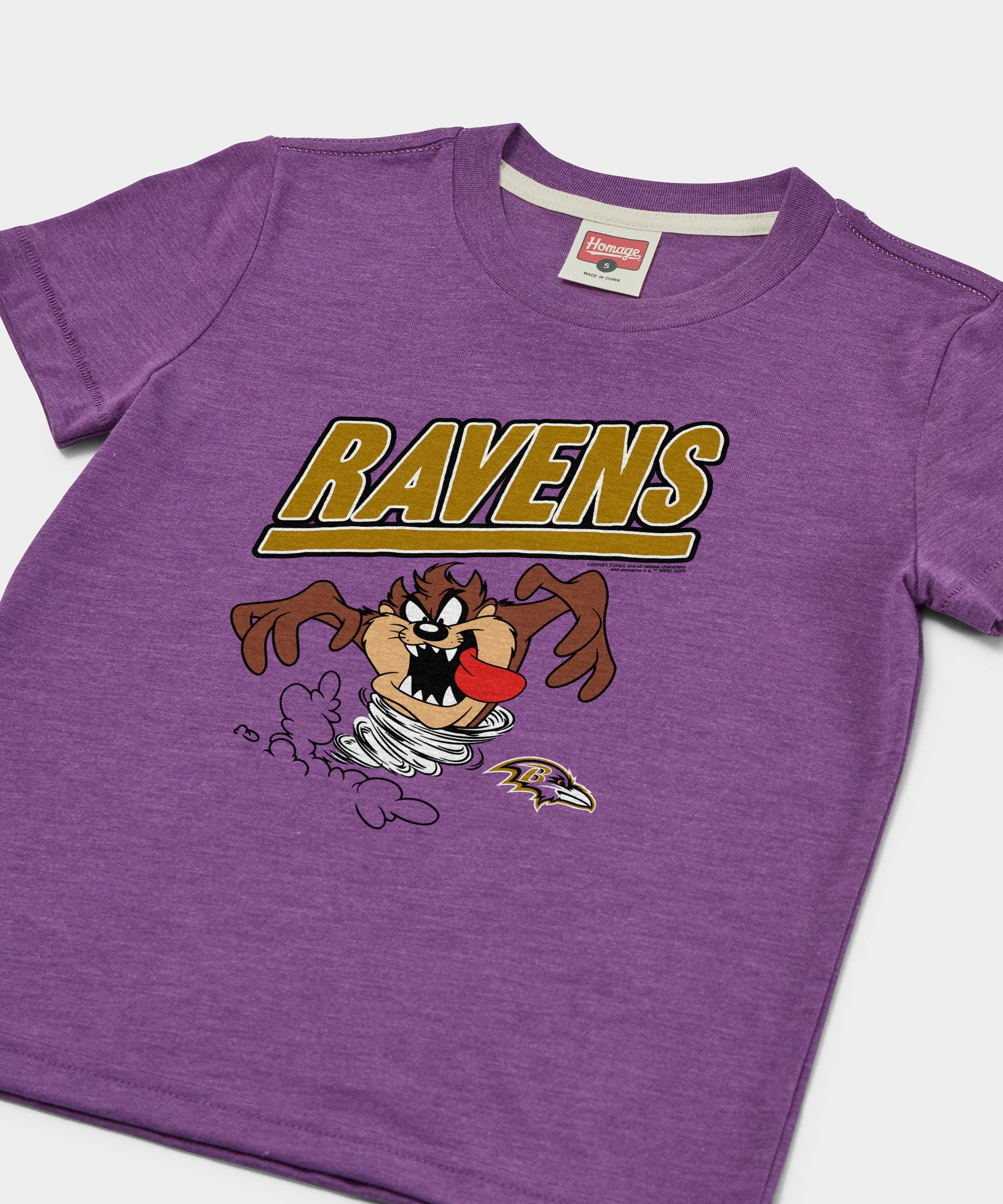 Youth Looney Tunes Taz x Baltimore Ravens - Image 2