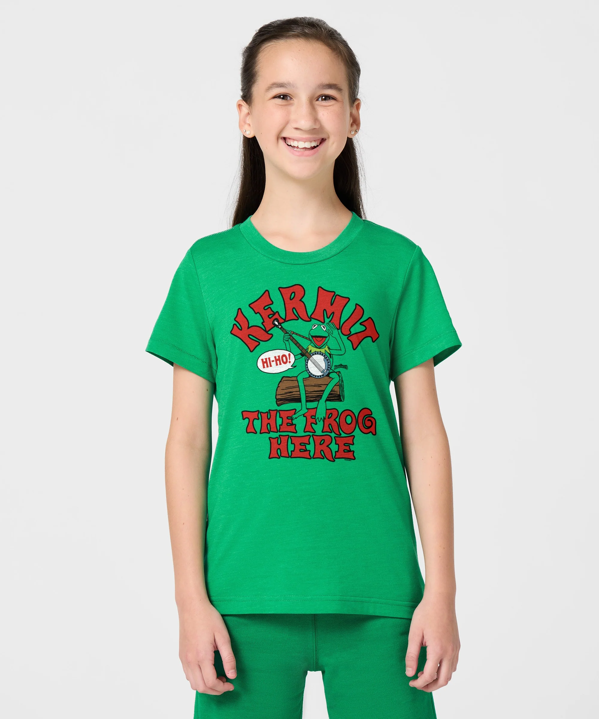 Youth Muppets Kermit The Frog Here T-Shirt - Image 3