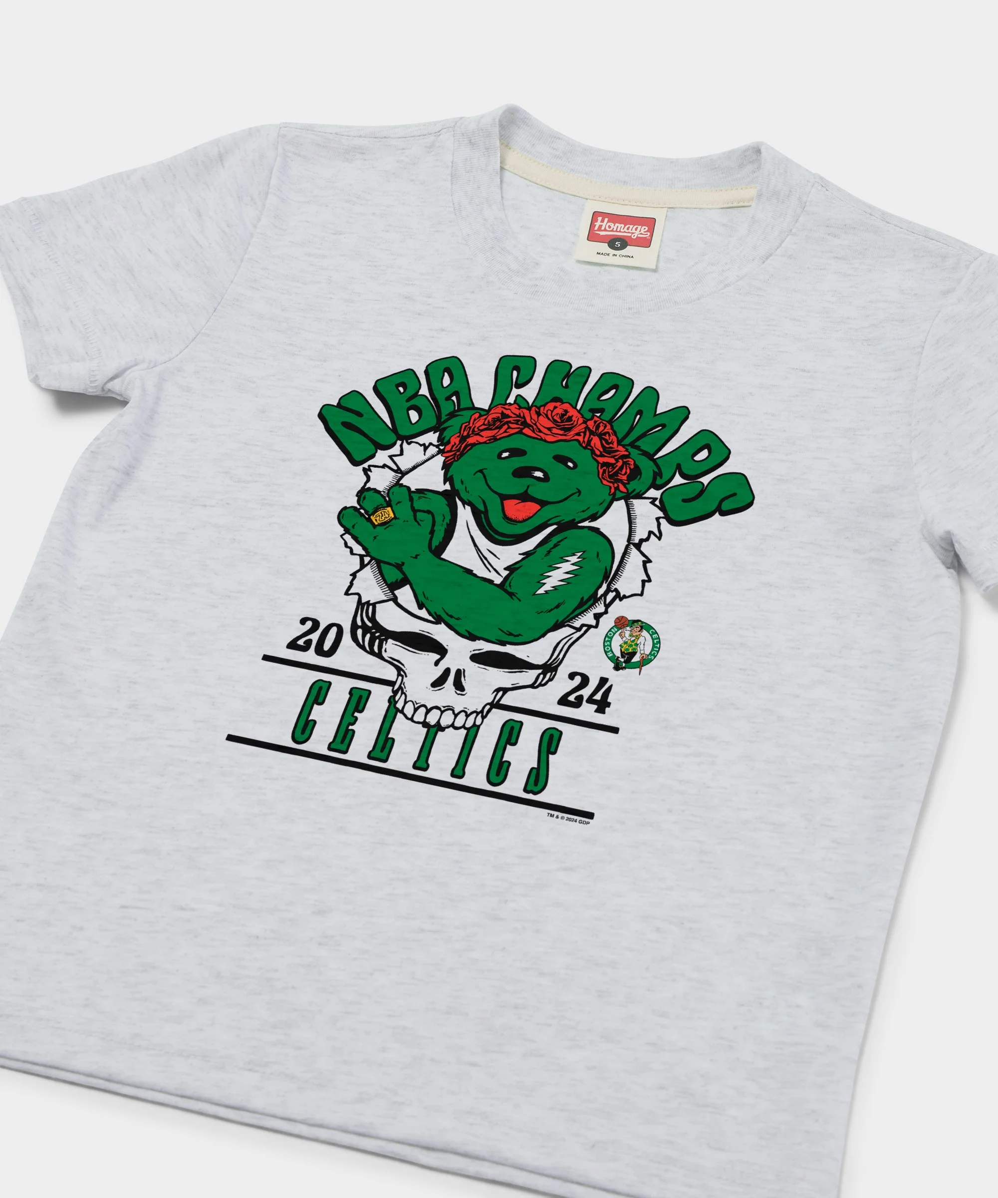Youth NBA x Grateful Dead 2024 Champs Celtics - Image 2