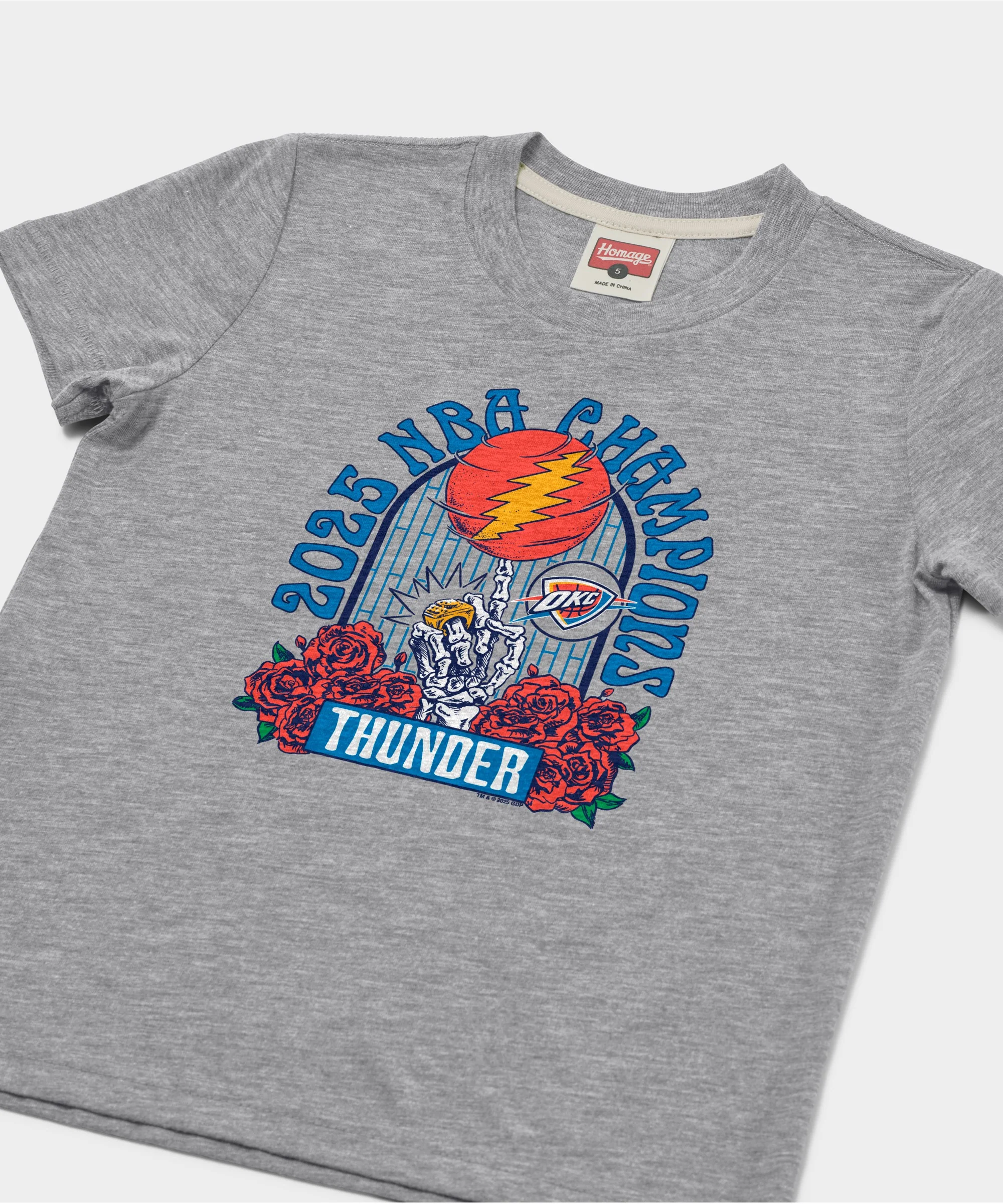 Youth NBA x Grateful Dead 2025 Champs Thunder - Image 2