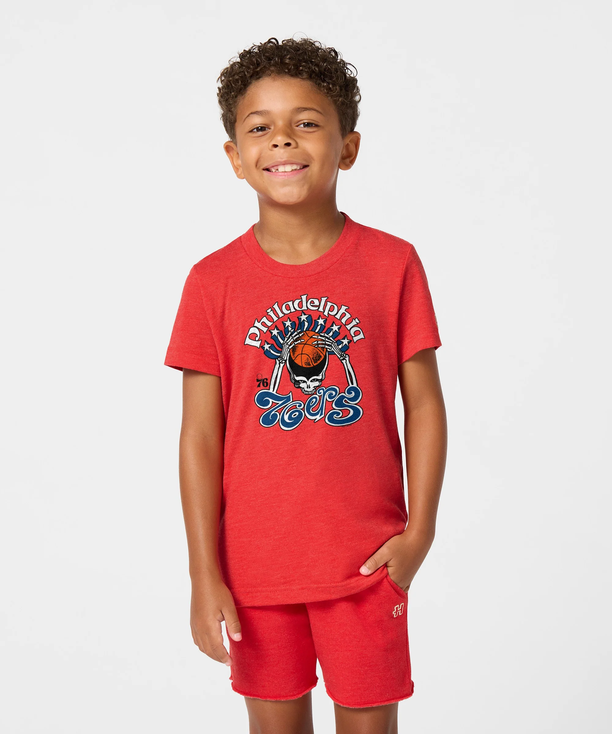Youth NBA x Grateful Dead x 76ers Skull - Image 3