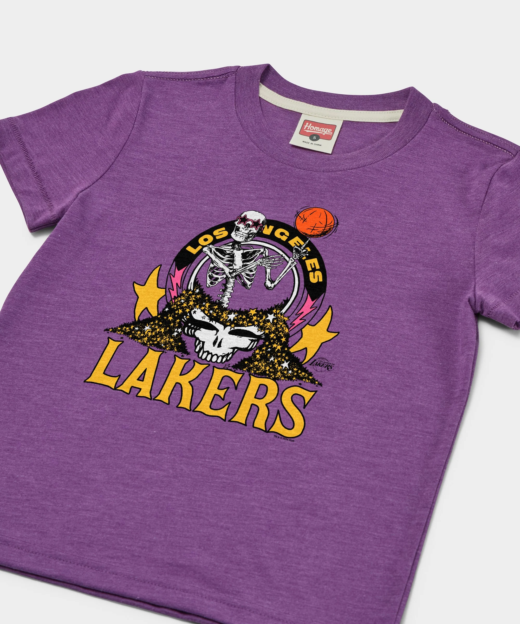 Youth NBA x Grateful Dead x Lakers Skull - Image 2