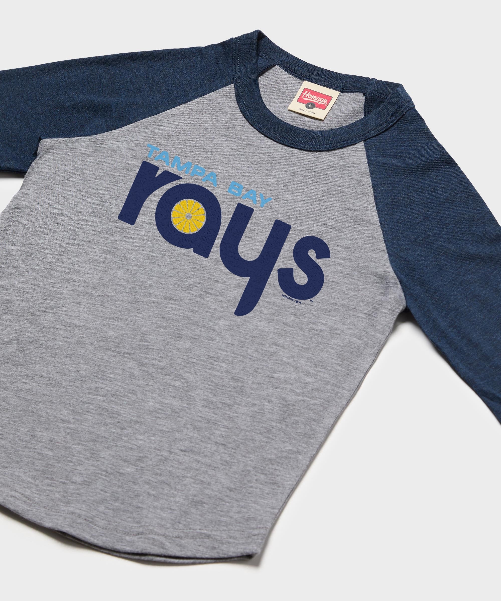 Youth Tampa Bay Rays Jersey Logo '12 Raglan - Image 2