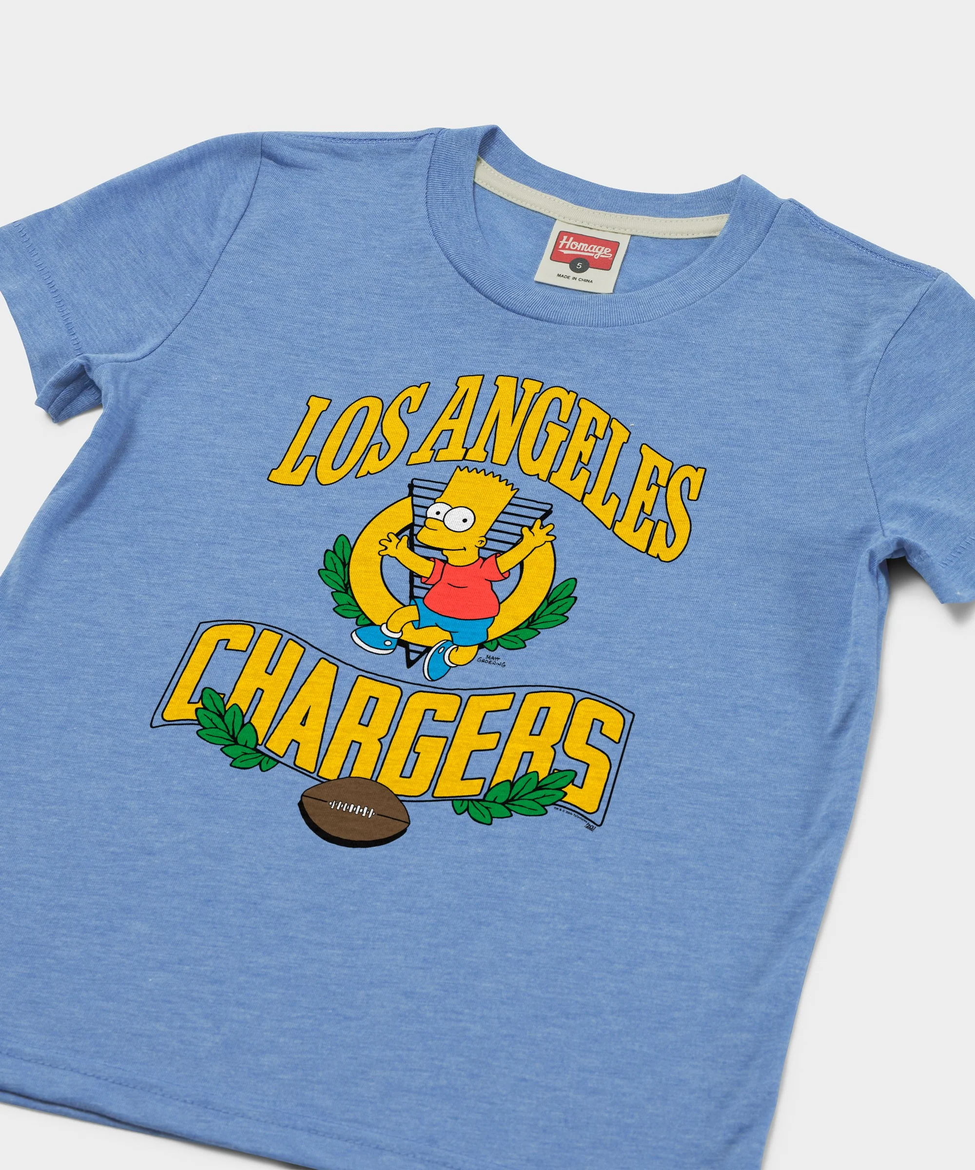 Youth The Simpsons Bart x Los Angeles Chargers - Image 2