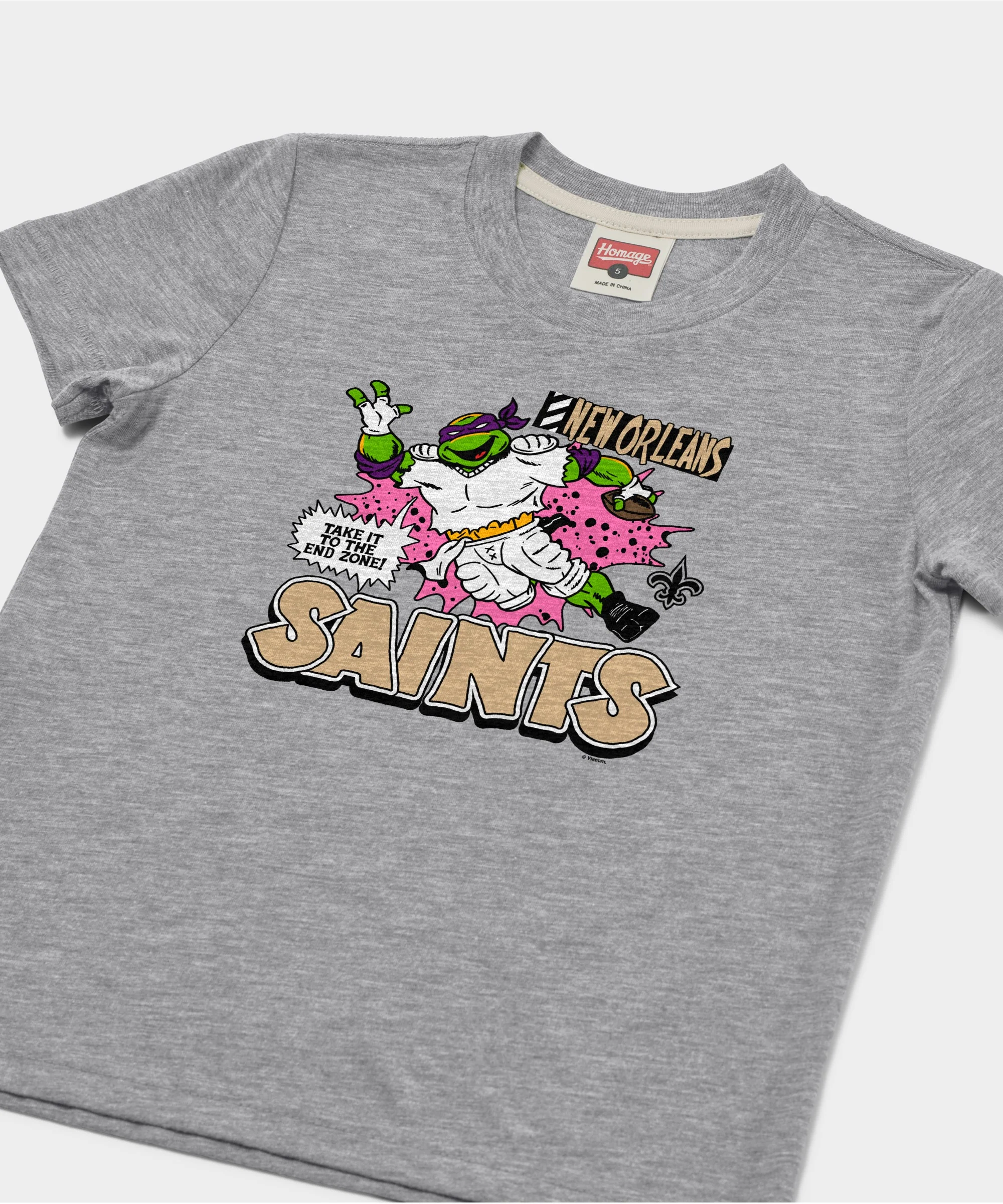 Youth TMNT Donatello x New Orleans Saints - Image 2